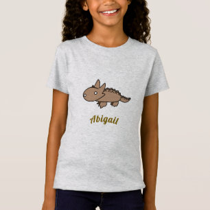 Niedlicher Tan Thorne Lizard Cartoon Zeichnend T-Shirt