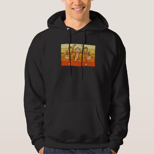 Niedlicher Tanzaffe Hoodie (Vorderseite)