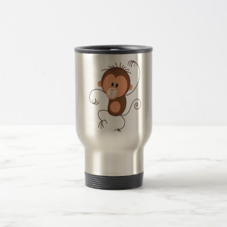 Niedlicher Tanzen-Affe Reisebecher