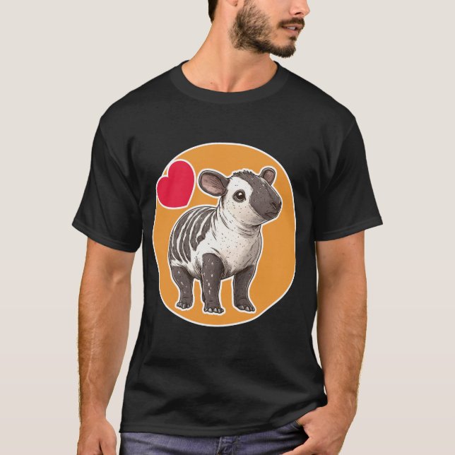 Niedlicher Tapir T-Shirt (Vorderseite)