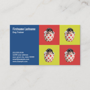 Niedlicher Teacup-Welpe Visitenkarte