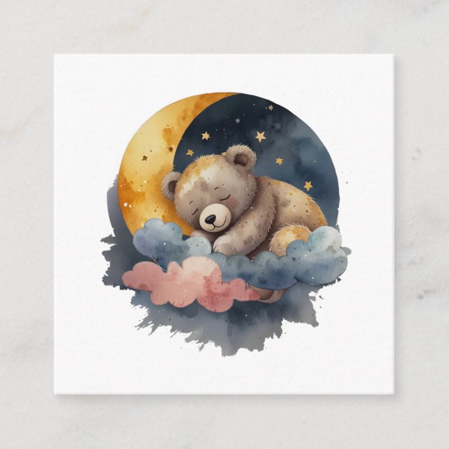 Niedlicher Teddy Bär Begleitkarte (Vorderseite)