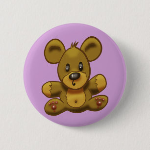 Niedlicher Teddy Bär Button