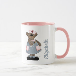 Niedlicher Teddy Bär Individuelle Name Geschenkide Tasse