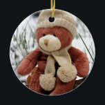Niedlicher Teddy-Bär Keramik Ornament<br><div class="desc">Niedliches Teddybärn-Plüschspielzeug. Perfektes Geschenk für die,  die nach etwas scharf und einzigartig suchen.</div>