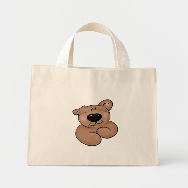 Niedlicher Teddy Bär Mini Stoffbeutel (Vorne)