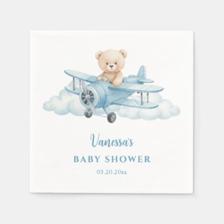 Niedlicher Teddy Bär Pilot Paper Napkin Serviette