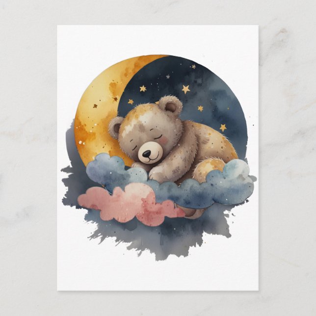 Niedlicher Teddy Bär Postkarte (Vorderseite)