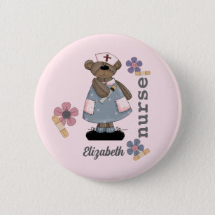 Niedlicher Teddy-Bären-Custom-Button für Krankensc Button