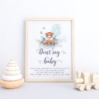 Niedlicher Teddy Bear Blue Balloons kein Baby Game