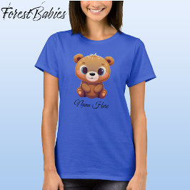 Niedlicher Teddy Bear Cub Animal Cartoon Graphic � T-Shirt