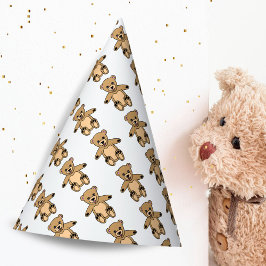 Niedlicher Teddy Bear Kindergeburtstag Partyhütchen