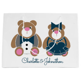 Niedlicher Teddybär 45. Saphirhochzeit Große Geschenktüte