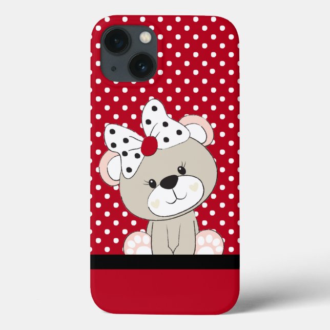 niedlicher Teddybär Case-Mate iPhone Hülle (Rückseite)