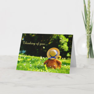 Niedlicher Teddybär - Denken Sie an Ihre Karte