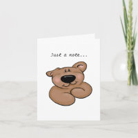Niedlicher Teddybär - Denken Sie an Ihre Karte