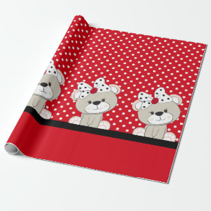 niedlicher Teddybär Geschenkpapier