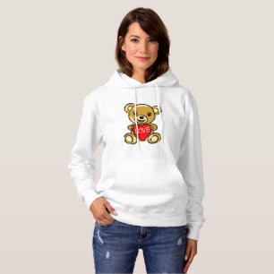Niedlicher Teddybär Herz mit Liebe - Adorable Hoodie