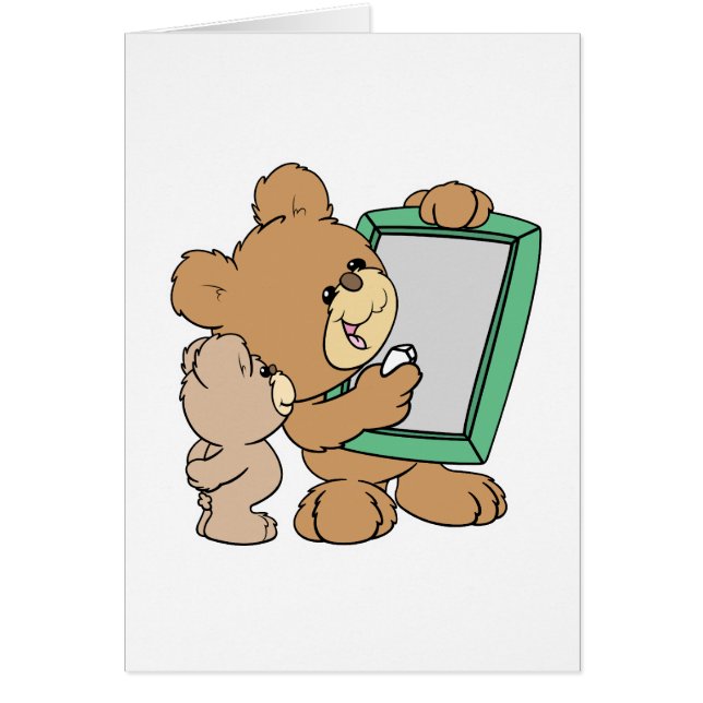 niedlicher Teddybär mit Kalkboard (Vorne)