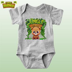 Niedlicher Teddybär Naturwald Grafik 🐻 Baby Strampler