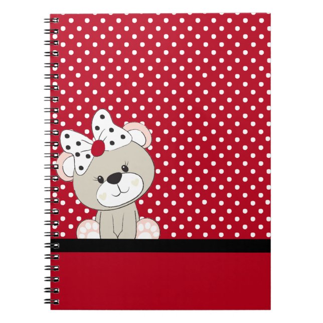 niedlicher Teddybär Notizblock (Vorderseite)