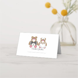Niedlicher Teddybär Platzkarte