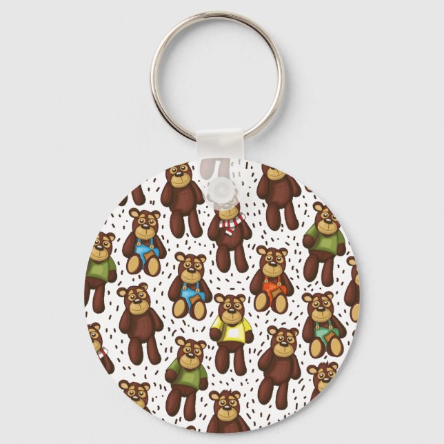 Niedlicher Teddybär Schlüsselanhänger (Vorderseite)