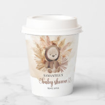 Niedlicher Teddybär tropisches Pampasgras aus getr