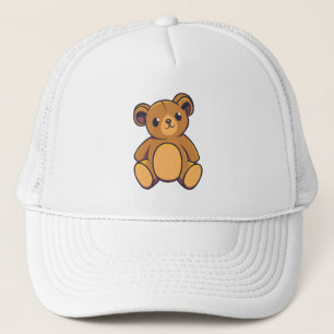 Niedlicher Teddybär Truckerkappe