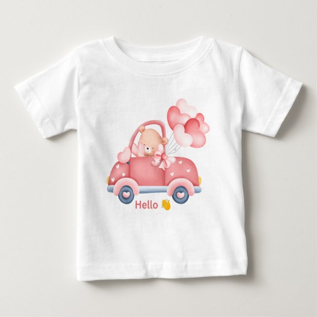 Niedlicher Teddybär zum Shirt für Kinder (Vorderseite)