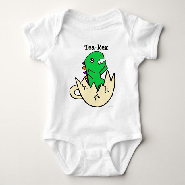 Niedlicher Tee-Rex Baby Strampler (Vorderseite)