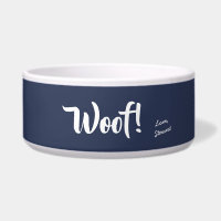 Niedlicher Text Navy Blue & White Personalisiert P