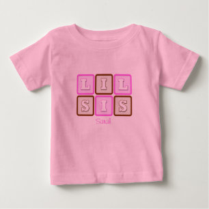 Niedlicher Textblock mit dem Namen Baby T-shirt