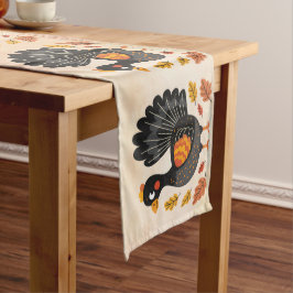 Niedlicher Thanksgiving Table Runner Mittelgroßer Tischläufer