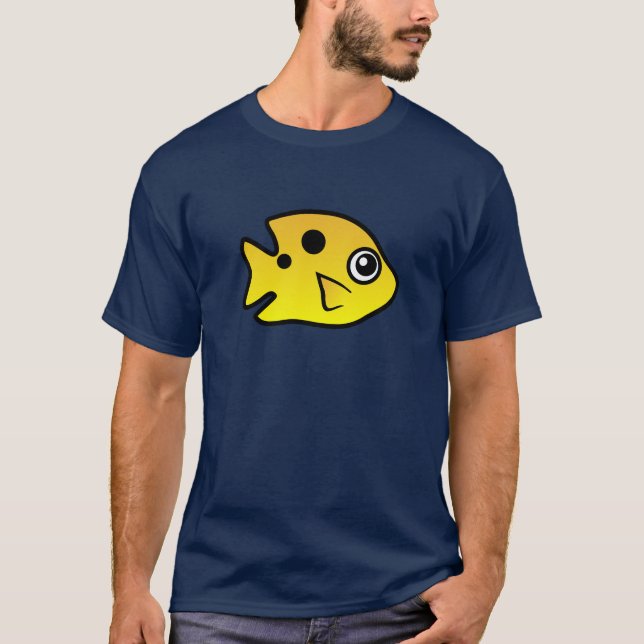 Niedlicher Threespot Damselfish T-Shirt (Vorderseite)
