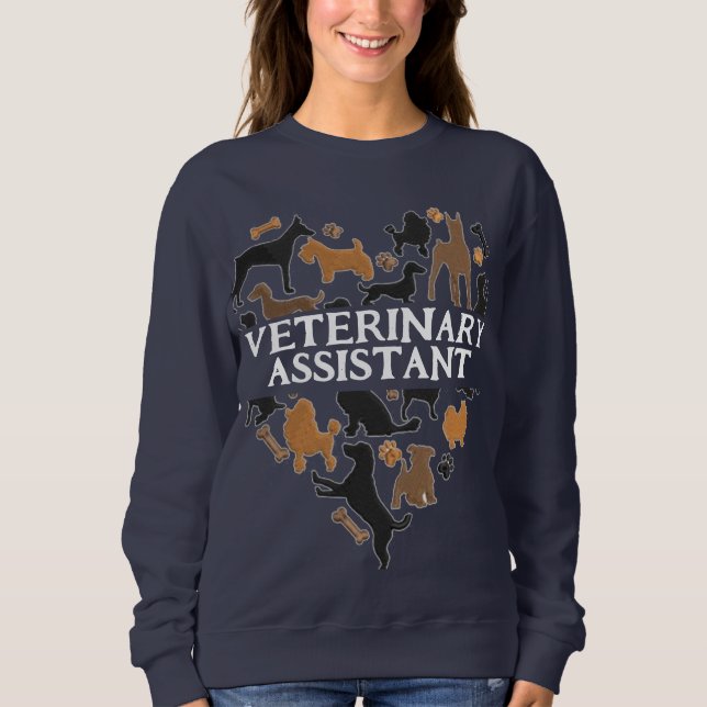 Niedlicher Tierarztassistent Sweatshirt (Vorderseite)