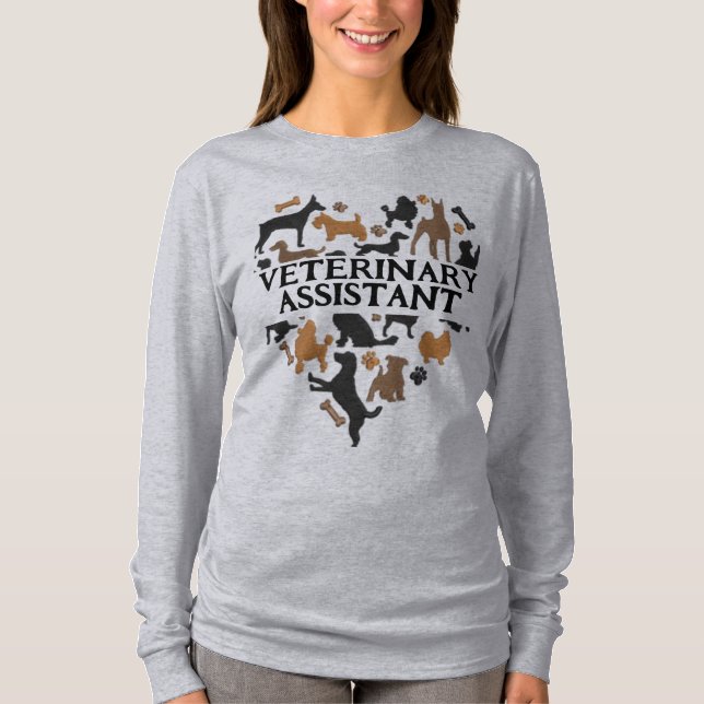 Niedlicher Tierarztassistent T-Shirt (Vorderseite)