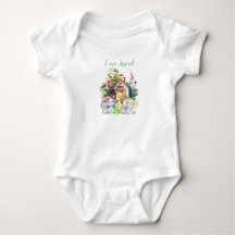 Niedlicher Tiere Baby Bodysuit | Ich bin geliebt