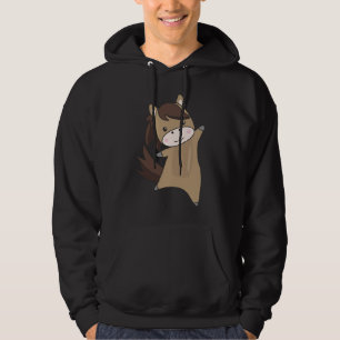 Niedlicher Tiere Brown Hoodie