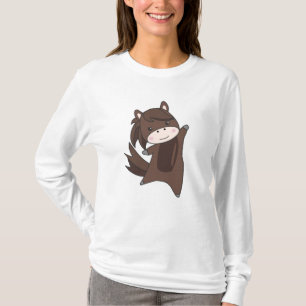 Niedlicher Tiere Brown T-Shirt