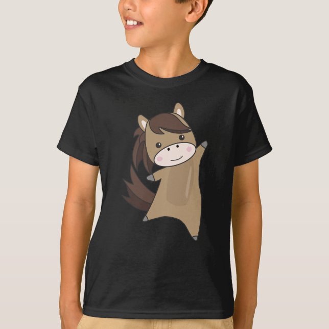 Niedlicher Tiere Brown T-Shirt (Vorderseite)