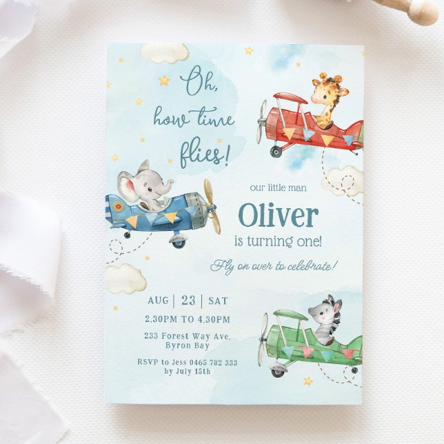 Niedlicher Tiere Flugzeug Adventure Time Fliegen G Einladung (Von Creator hochgeladen)