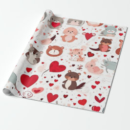 Niedlicher Tiere Geschenkideen Papier Geschenkpapier