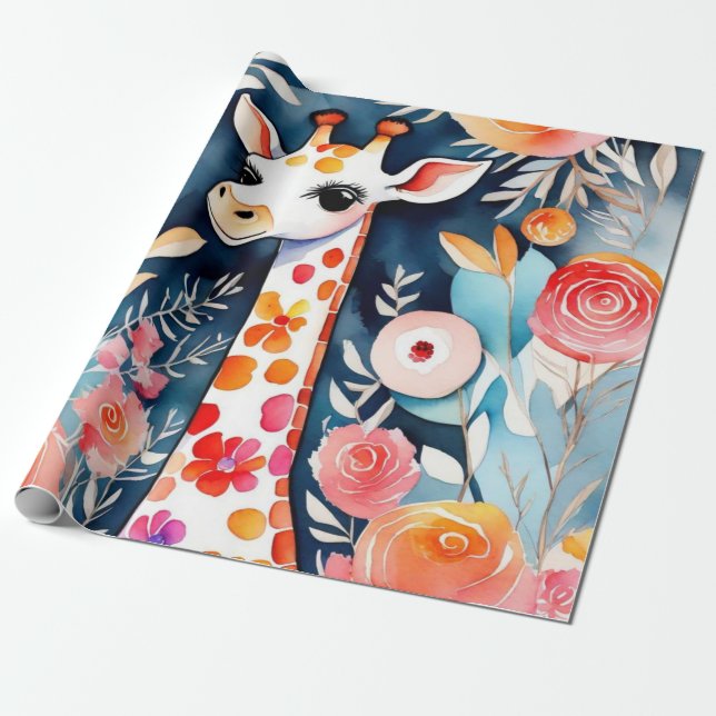 Niedlicher Tiere Geschenkideen Papier Geschenkpapier (Ungerollt)
