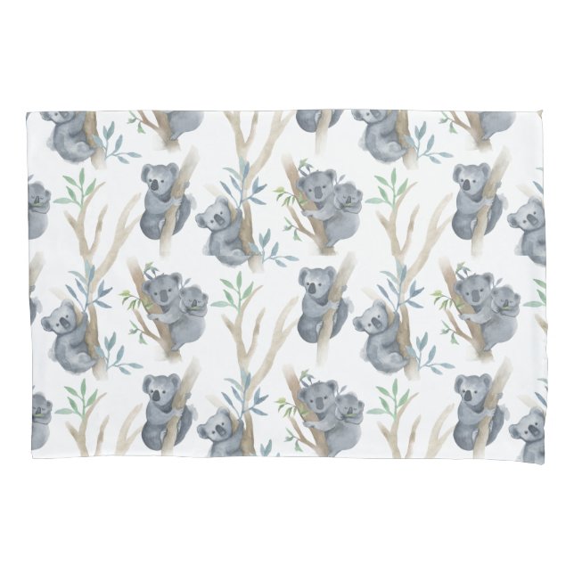 Niedlicher Tiere Koala Pillow Case Kissenbezug (Vorderseite)