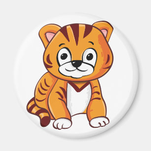 Niedlicher Tiger CUB Magnet