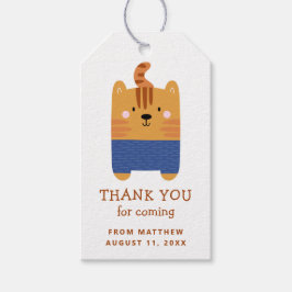 Niedlicher Tiger. Kinderzoo Safari Geburtstag viel Geschenkanhänger