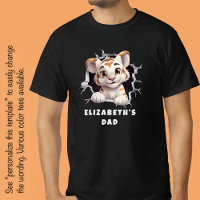 Niedlicher Tiger-Kub, der aus dem Loch-Weiß-Party 