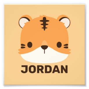Niedlicher Tiger mit Personalisiertem Foto