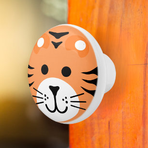 Niedlicher Tiger Wild One Jungle Safari Cartoon Keramikknauf